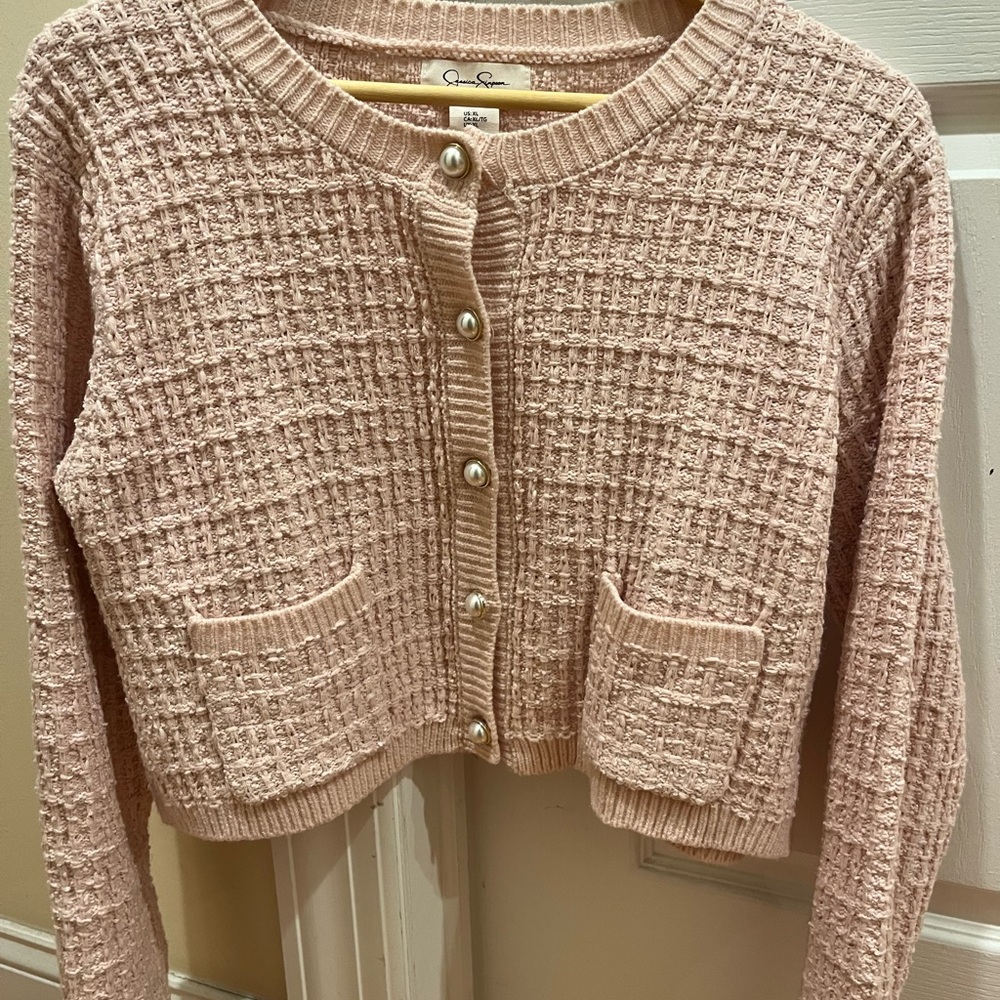 Pink Textured Sweater